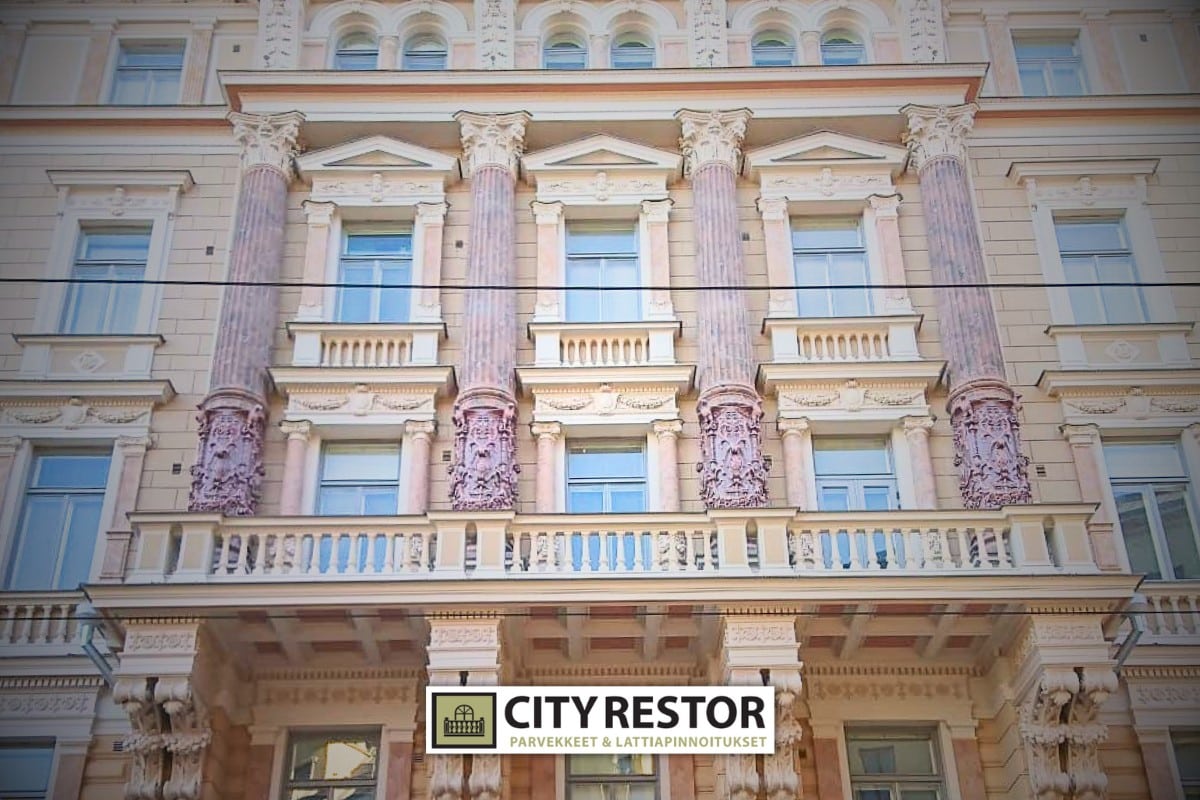 Erottajankatu 1-3 Helsinki parvekeremontti City Restor Finland Oy Uusimaa
